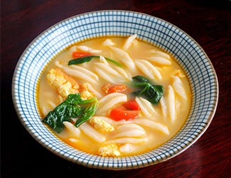 面食做法花樣大全之一：三七剪刀面，清水煮就很好吃